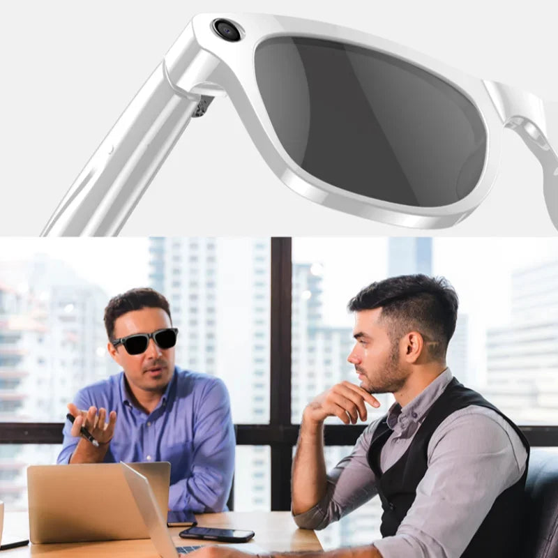 Lunettes Xiaomi AI  Camera 6K HD Avec Long-ending Baty Assistant Voix Contrôle Appel à la musique Lunettes photo grises extérieures La Capsule