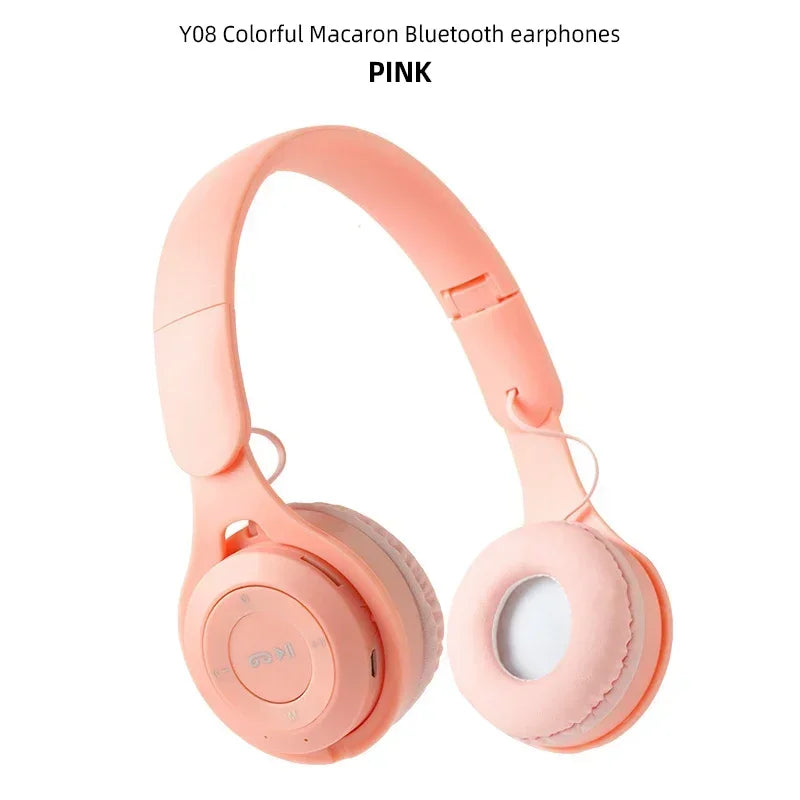 Headphones Kids Wireless Bluetooth Earphones Stereo Foldable Helmets Gaming Headsets Over-ear Headphones for Android ios Music La Capsule