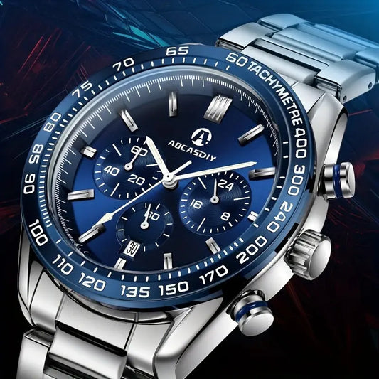 Montre d'affaires pour homme Style Classe Chronographe Multifonctionnelle Lumineuse La Capsule